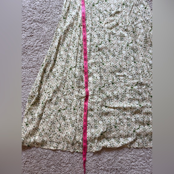 NWT Small Hill House Home The Dominque Dress in Basketweave Vine, Yellow - Picture 11 of 11